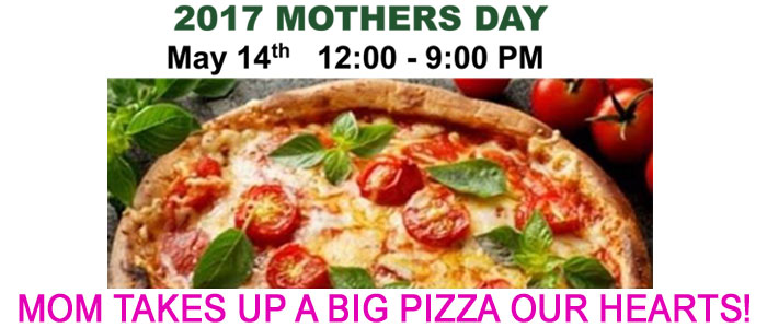 Celebrate Mother’s Day at Waters Edge Pizzeria
